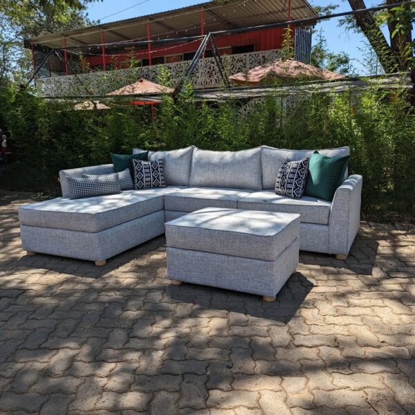 6 seaters modern fabric L shaped sofa/couch - Elegant Design