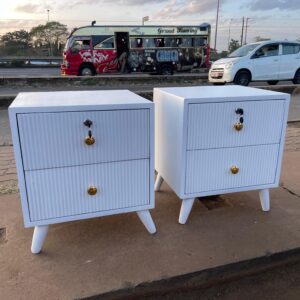 Bedside tables, (pair)