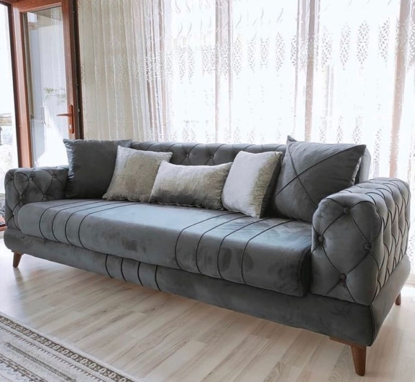 4 Seaters Chesterfield Muscle Couch