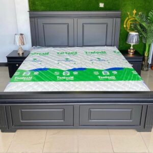 6x6 King Size Modern Bed with Bedside tables