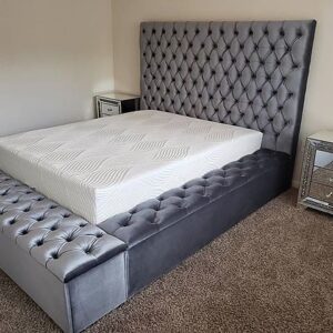 5x6 Queen Size Luxury Bed with Bedside tables.