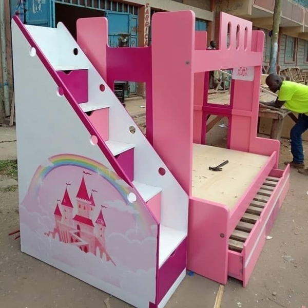 4x6 Modern double decker Bunk bed
