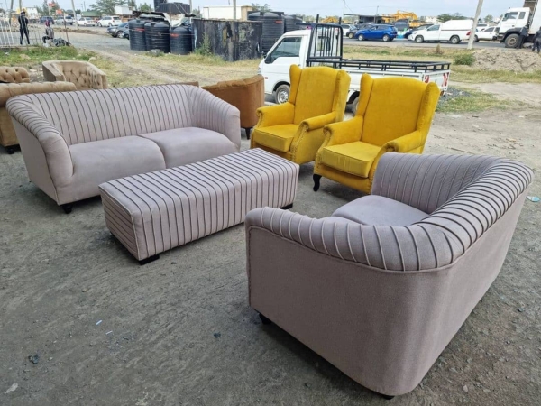 7-Seater Contemporary Luxury Sofa + Custom Bench – Modern Comfort & Style