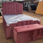 5x6 Modern Luxury Bed with Storage Ottoman