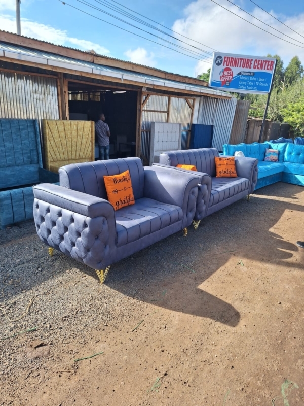 5 seaters modern fabric chesterfield sofas/couch - Elegant Design