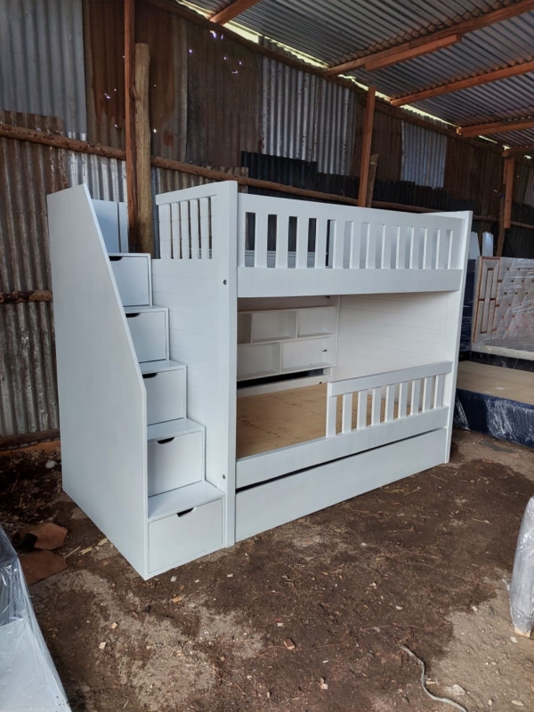 4x6 Contemporary Modern Double Decker Bunk Bed