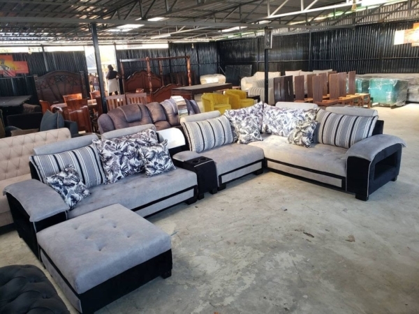 9 seaters modern fabric U shaped sofa/couch - Elegant Design