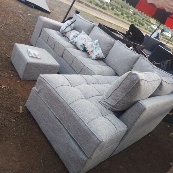 6 seaters modern fabric L shaped sofa/couch - Elegant Design