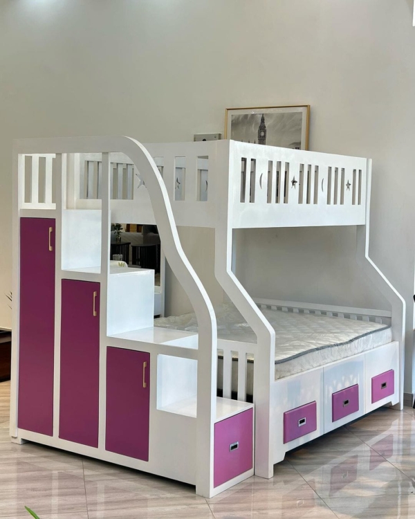 Contemporary Luxury Double Decker Bunk Bed Masterpiece (4×6 & 3.5×6)