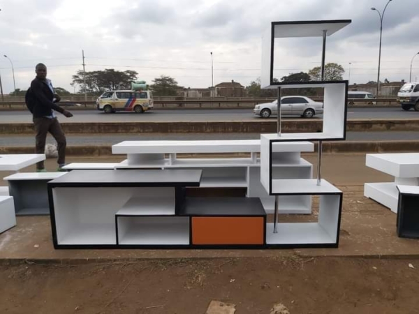 TV Stand Cabinet with Shelving units.