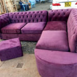 6 Seaters L-shaped Chesterfield Couch