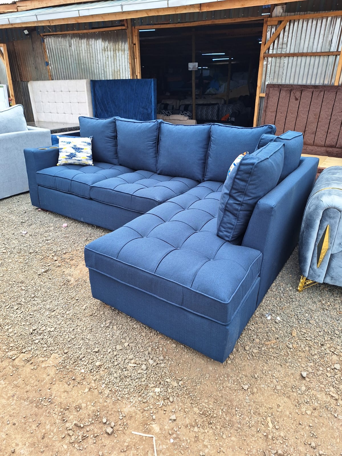 Best Choice Furniture - 533 6 Seaters L-shaped Couch