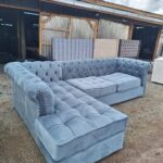 6 Seaters Chesterfield L-shaped Couch