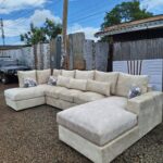 9 seaters modern fabric U shaped sofa/couch - Elegant Design