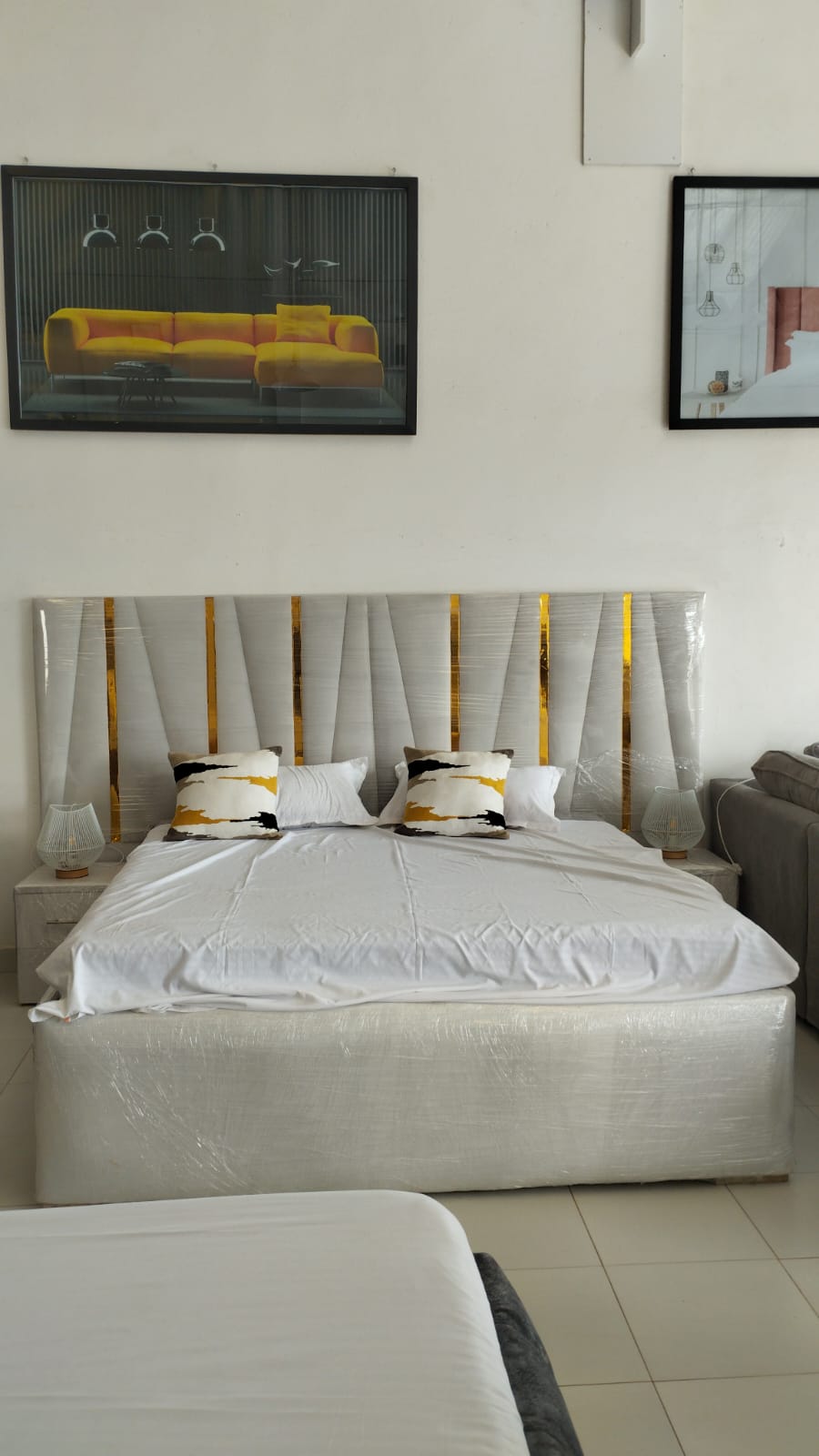 Best Choice Furniture - 591 6x6 Super King size Luxury Bed with Bedside tables