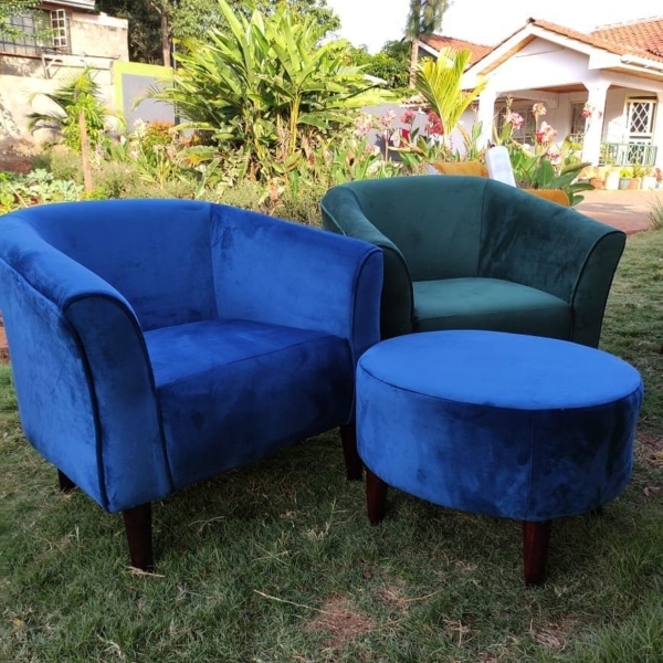 King Chairs/Accent Chairs with footstool