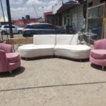 6 Seaters Contemporary Modern Lounge Couch with 2 Lazy Chairs.