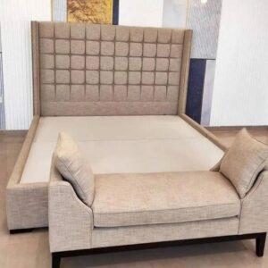 6x6 Contemporary Modern King Size Luxury Bed with Daybed.