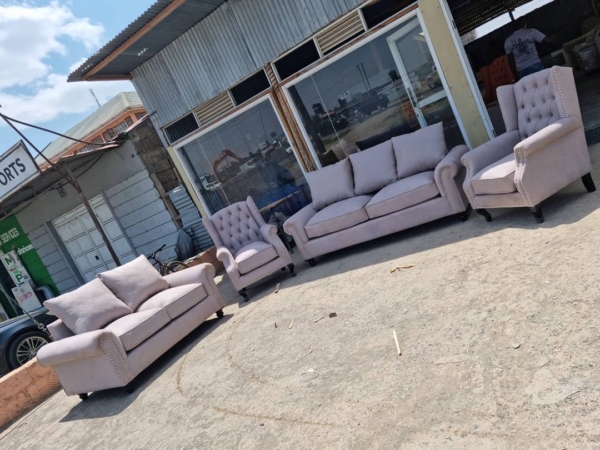 7 Seaters Contemporary Modern Sofa Set with Antiques Accent Chairs/wing chairs.