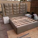 5x6 Contemporary Modern Luxury Bed with Bedside tables.