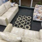 7 Seaters Contemporary Modern Sofas with Antiques Accent Chairs/Wing chairs.