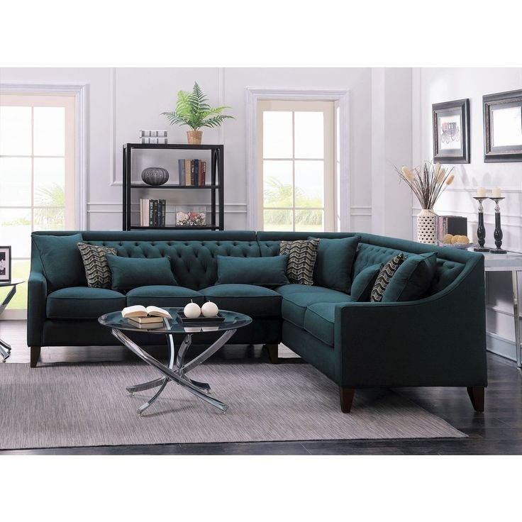 Best Choice Furniture - 945 6-Seaters Large L-shaped Tuxedo Apple Couch