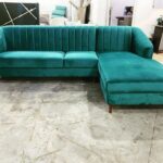 6 Seaters L-shaped Sectional Tuxedo Couch