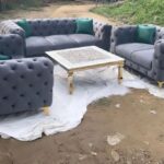 6 Seaters Contemporary Modern Chesterfield Couch
