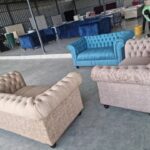 7 Seaters Contemporary Modern Chesterfield Couch