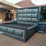 5x6 Contemporary Modern Queen Size Luxury Bed with Bedside tables