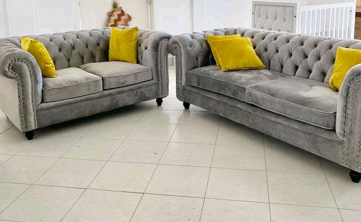 Best Choice Furniture - 979 5 Seaters Contemporary Modern Chesterfield Couch - Image 2