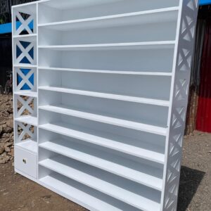 Open Closet with Shoe Rack