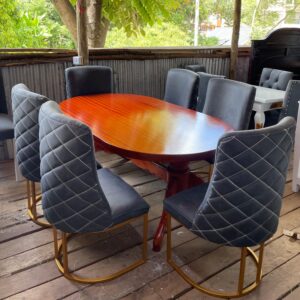 6-Seater Contemporary Modern Dining Table Set