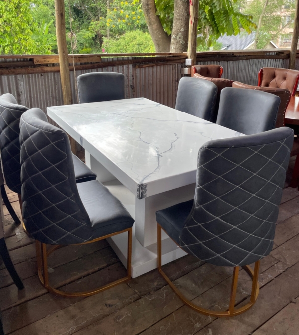 6-Seater Contemporary Modern Dining Table Set Luxury Redefined