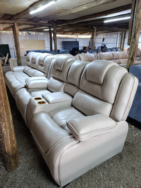 5 Seater Contemporary Fluffy Couch