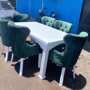 6-Seater Contemporary Modern Dining Table Set