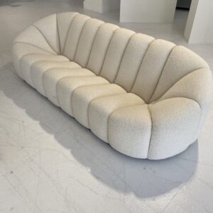 3-Seater Contemporary Channel Design Sofa