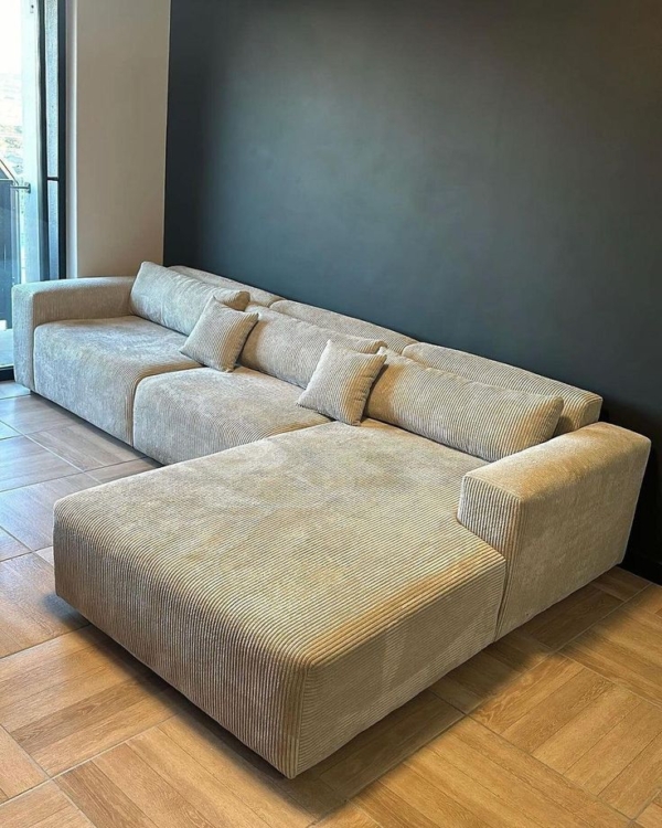 Luxury 6-Seater Contemporary L-Shaped Sofa