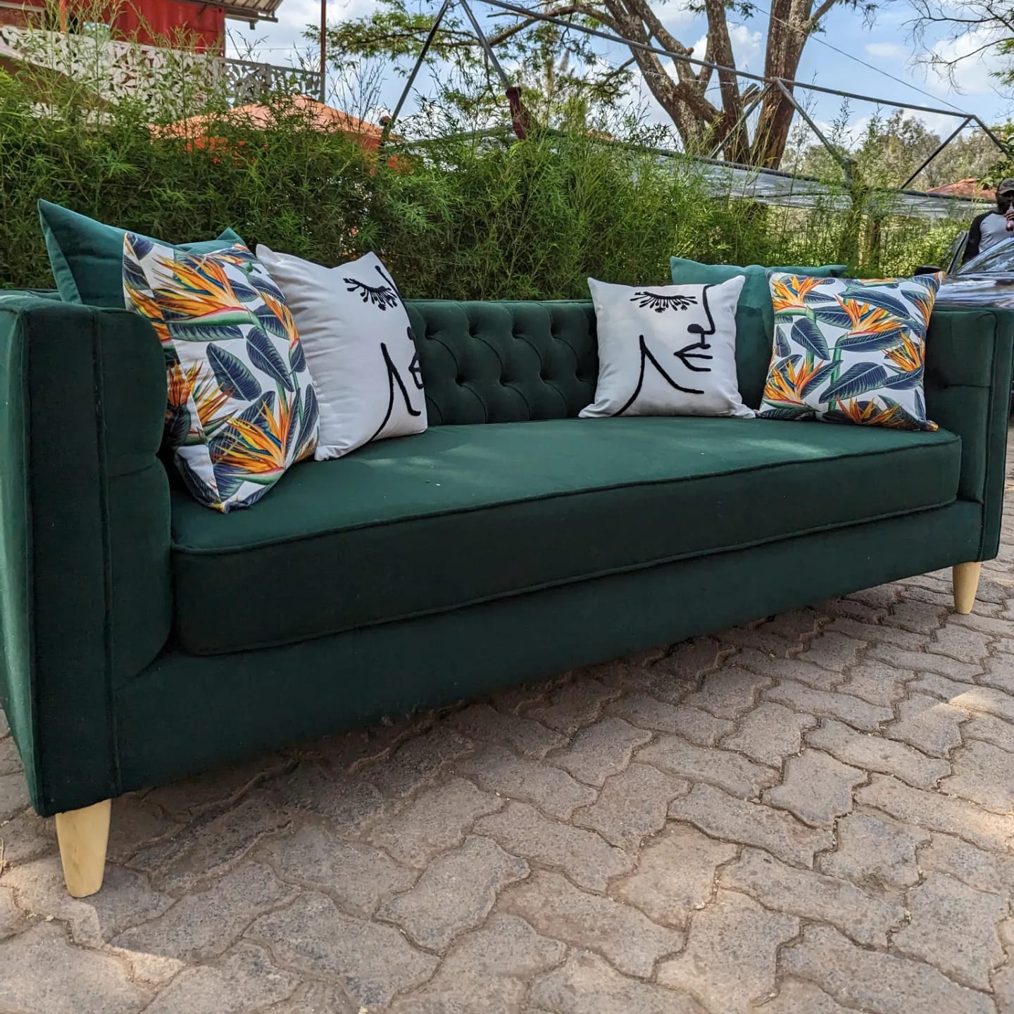 Best Choice Furniture - 1 138 4 seaters modern fabric tuxedo couch/sofa with elegance