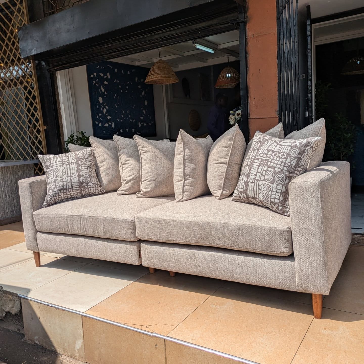 Best Choice Furniture - 1 149 3 seaters modern fabric sofa/couch with elegance