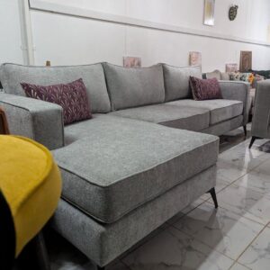 6 seaters modern fabric L shaped couch/sofa plus ottoman