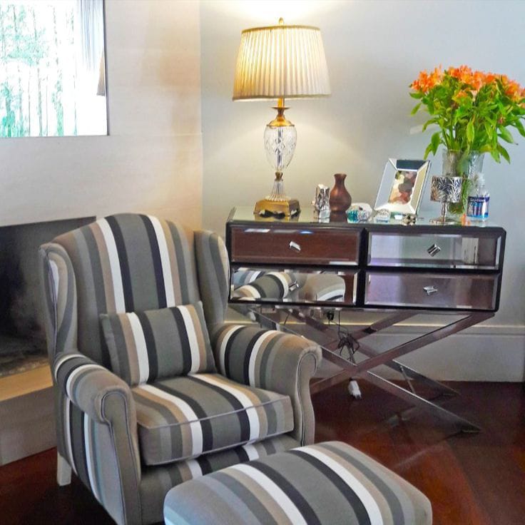 Best Choice Furniture - 1 222 Modern accent chair/wing chair plus ottoman - Elegant Design - Image 2
