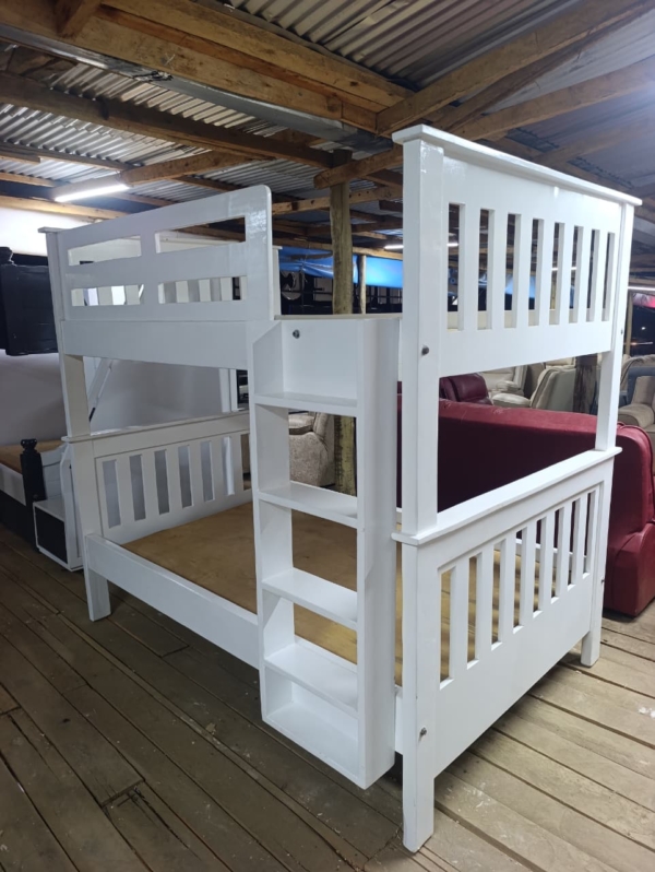 4 by 6 modern wooden double decker bunk bed - Elegant Design