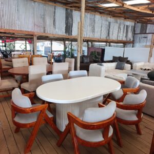 6 seaters modern dining table set masterpiece - Elegant Design