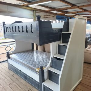 4 by 6 modern twin size double decker bunk bed - Elegant Design