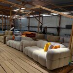 5 seaters modern fabric couch/sofa - Elegant Design