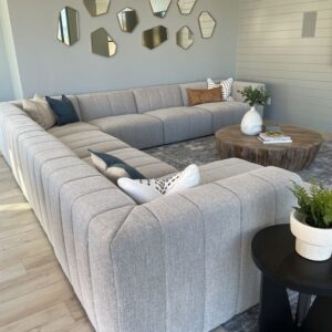 12 seaters modern fabric U shaped sofa/couch - Elegant Design