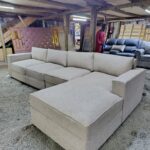 7 seaters modern fabric L shaped couch - Elegant Design