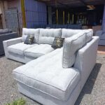 6 seaters modern fabric L shaped sofa - Elegant Design