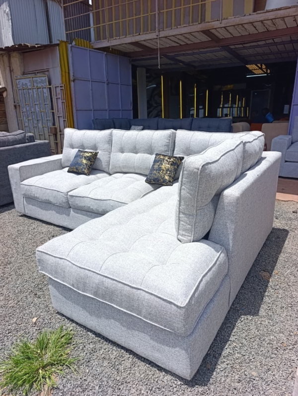 6 seaters modern fabric L shaped sofa - Elegant Design